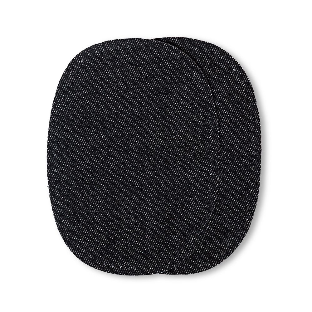 Заплатка пришивная деним, 2 шт, черная, Prym 929302