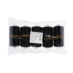 Нитки обувные капрон 3К, 200 м, 5 шт, 02 черный