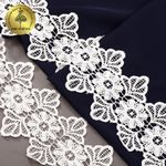 Кружево гипюр (плетёное) 105 мм, TBY.C01625C, теплый белый, 13.71м, Kruzhevo