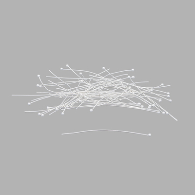 Штифты с шариком 5см, 50 шт/упак, Astra&Craft (Серебро), 4AR192