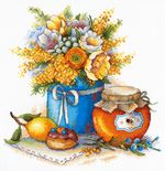 Набор для вышивания нитками МП Студия, Медовое удовольствие 26х26 см