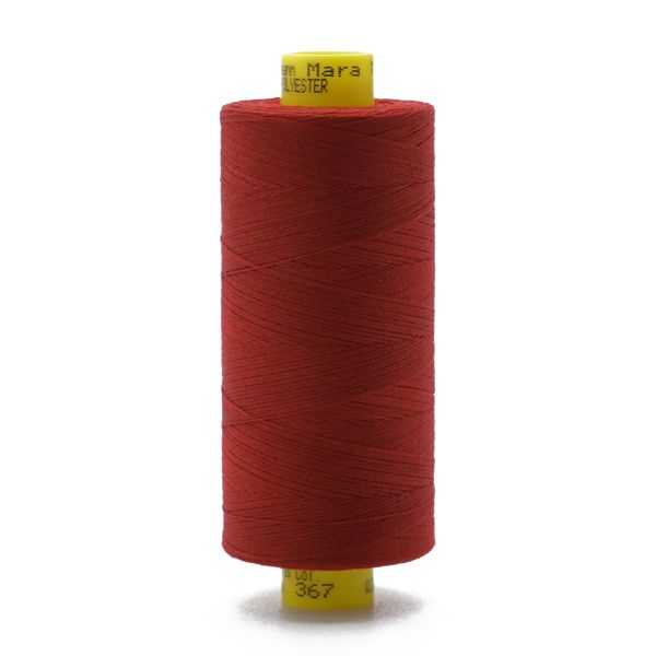 Нитка особо тонкая Gutermann Mara №150 (150/2), 1000 м, 713953, цв. 367 рубиновый, 1 катушка