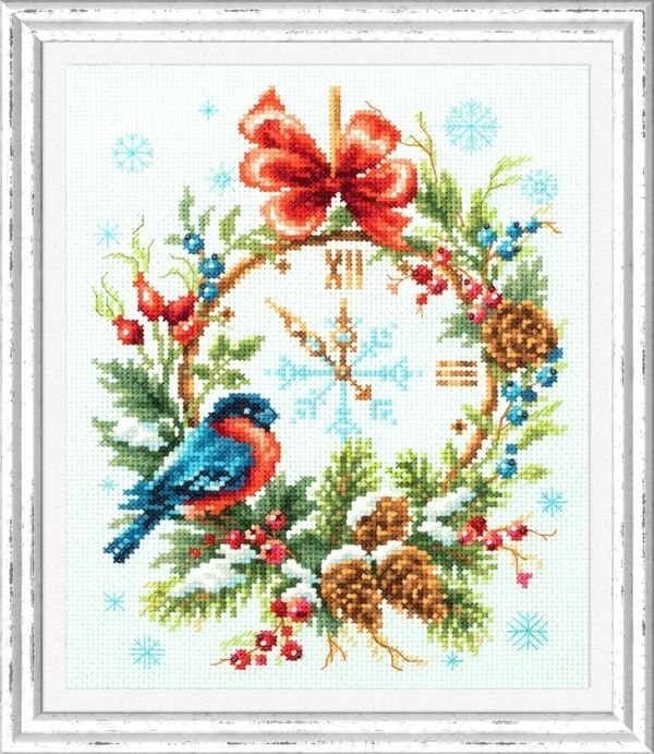 Набор для вышивания нитками Чудесная игла, Время рождества 17х22 см