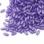 Бусины пластик (жемчуг) 3х6 мм, 15 г, Astra&Craft (фиолетовый), 4AR293/294