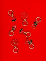 Кольца маркировочные металл, 6 шт, №02 с подвесками лето, Gamma MKK-06