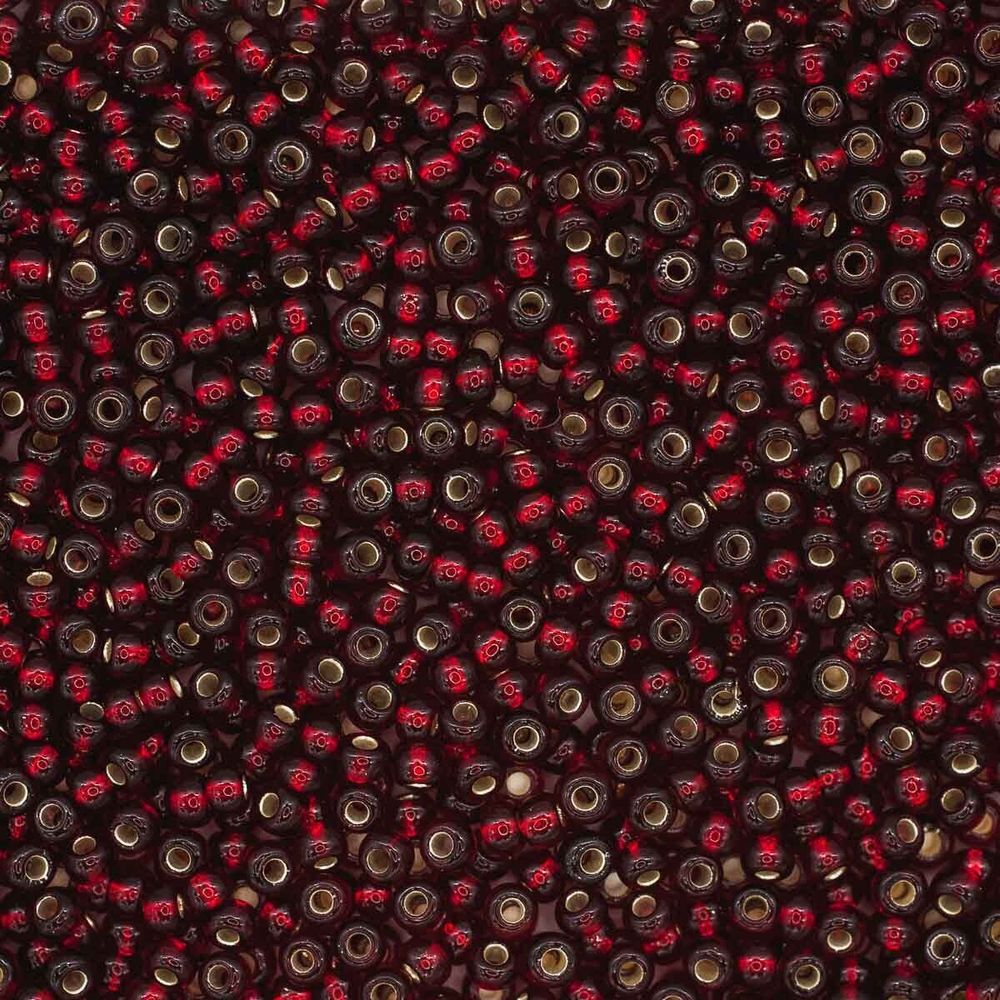 Бисер Preciosa прозрачный, серебряный центр 10/0 (2.3 мм), 100 г (5х20 г), цв. 97120