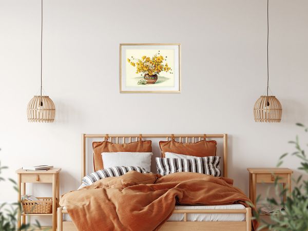 Набор для вышивания нитками Panna, Букет с желтыми цветами 38х31 см