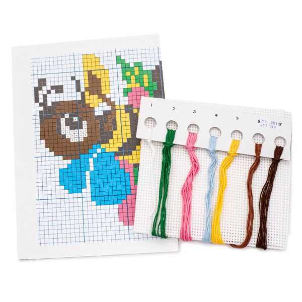 Набор для вышивания нитками РС Студия, Пчелка 12х11 см