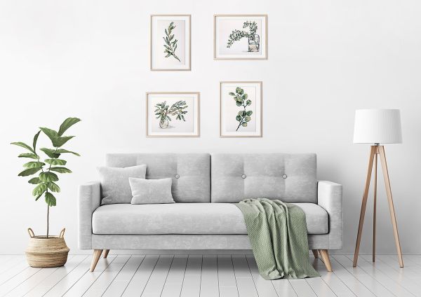 Набор для вышивания нитками Panna, Эвкалипт, 21х30 см