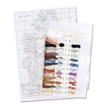 Набор для вышивания нитками МП Студия, на пластиковой канве Папа Карло 17х10см