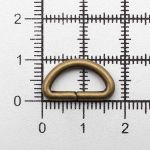 Полукольцо сварное металл внутр. 12 мм (внешн. 17х11 мм, ⌀2.5 мм), 100 шт, латунь ГР, 6047
