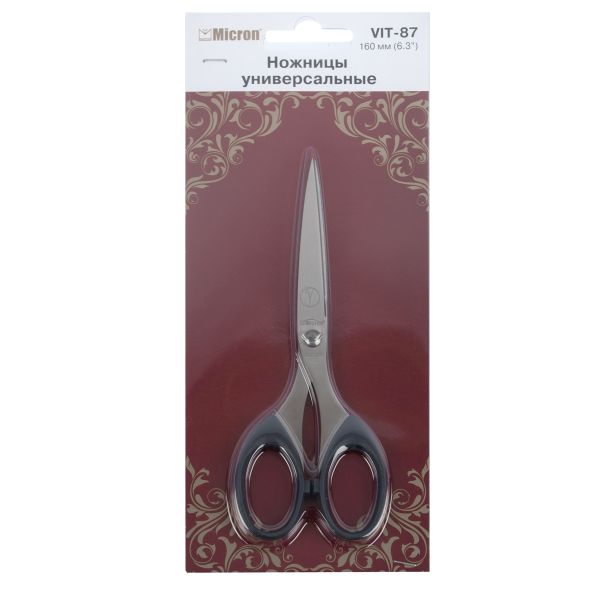 Ножницы универсальные 16 см, Micron, VIT-87 (U-9016)