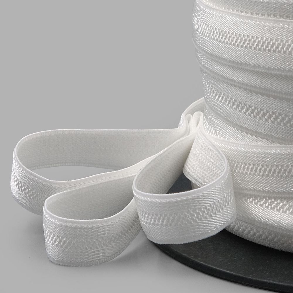 Резинка бельевая (бретелечная) 12.0 мм / 50 метров, молочный, (ML207.012)