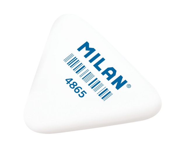 Ластик треугольный гибкий из синтетического каучука 3.6х3.3х0.6 см, 65 шт, CNM4865 ассорти, Milan 100068669424