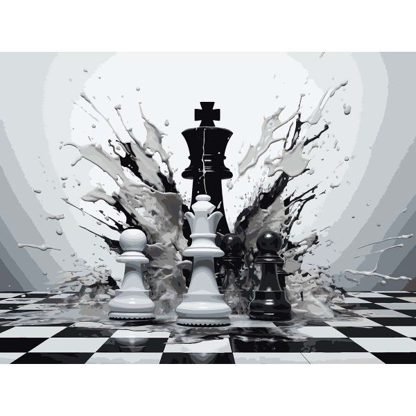 Картина по номерам Cristyle ST056, Шах и мат, 30х40 см