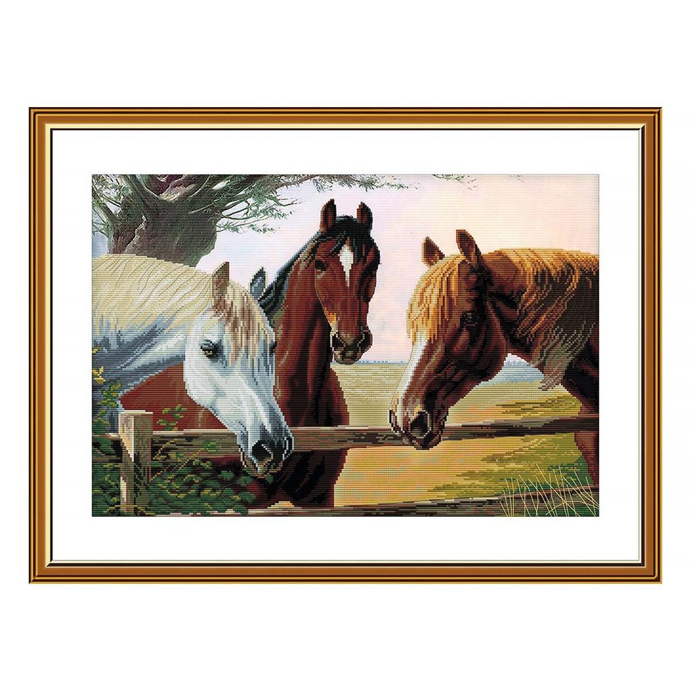 Набор для вышивания нитками Нова Слобода, Преданный друг 42х28 см