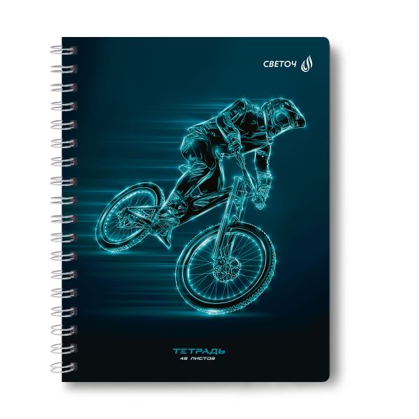 Тетрадь ученическая общая, A5 48 л. на гребне 65 г/м², белизна 100 %, 8 шт, клетка, 01171 МИКС - Мечты сбываются, Светоч Т107