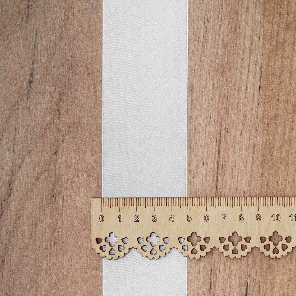 Лента атласная 1-сторонняя 50.0 мм / 22.86±1 метров, 127 жемчужный, Globus