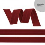 Резинка бельевая (окантовочная) матовая 20.0 мм / 1000 метров, темно-красный S059