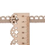 Кружево вязаное (тесьма) 10 мм / 25 метров, рис.9441 (бежевый) С3805Г17