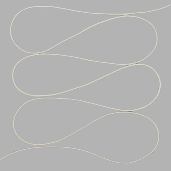 Резинка шляпная (шнур эластичный) ⌀2.0 мм / 100 метров, 0370-0200, С571-молочный