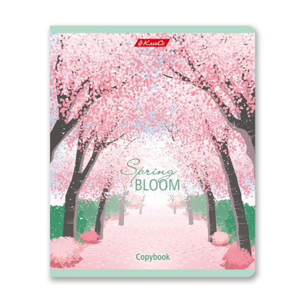 Тетрадь ученическая общая, софт-тач ламинация, A5+ 96 л. на скобе 60 г/м², белизна 100%, 5 шт, клетка в термоусадочной пленке, 000787 Розовая дымка, Светоч 96ТЕТк-006