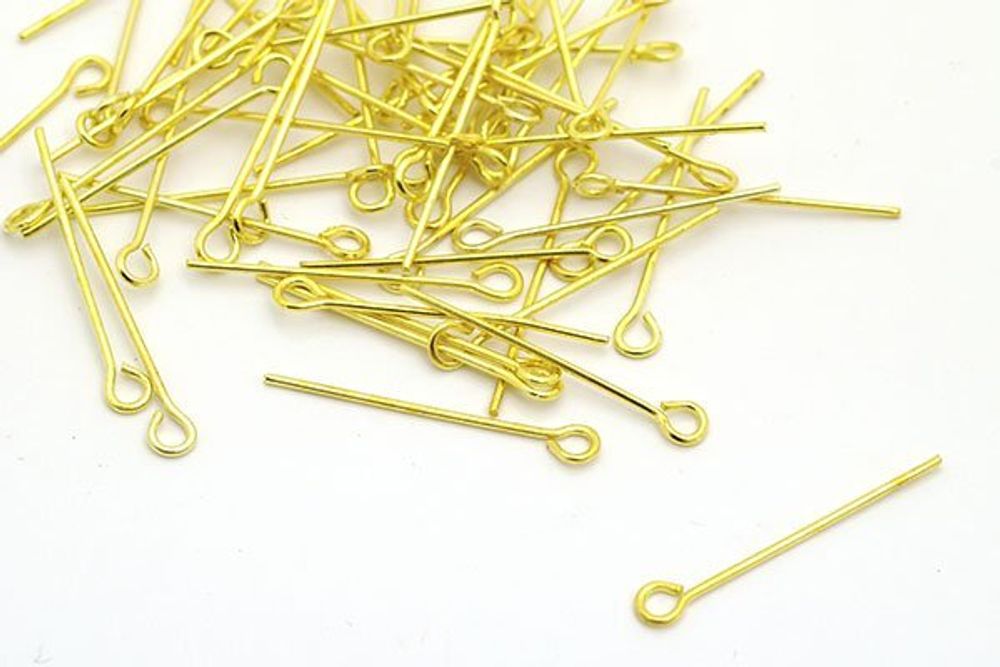Штифт с петлей 24 мм, уп. 50 шт Astra&amp;Craft (золото), SH-24