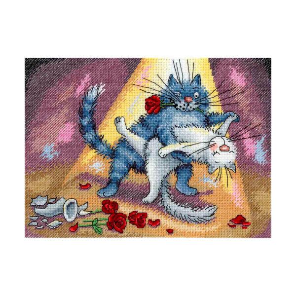 Набор для вышивания нитками МП Студия, Танго вдвоем 22х15см