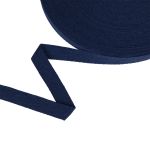 Тесьма (лента) киперная (100 х/б) 15 мм / 50 метров, т.синий/dark blue, Gamma TCT-15