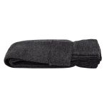 Манжеты трикотажные рукава 7.0 см / 3 метра, полушерсть тонкие 14кл. 1х1, 373/м антрацит