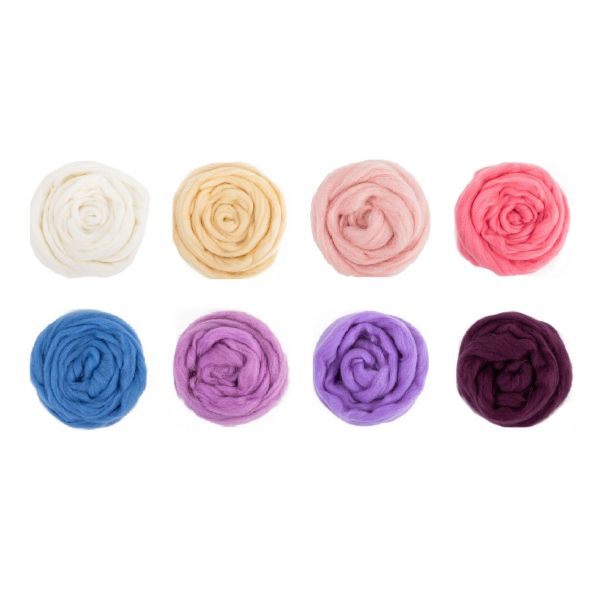 Шерсть для валяния (набор) 8х10 г, ассорти № 7, AFW-080, Gamma AFW-080