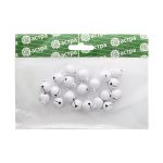 Бубенчики 14 мм, 20 шт, белый