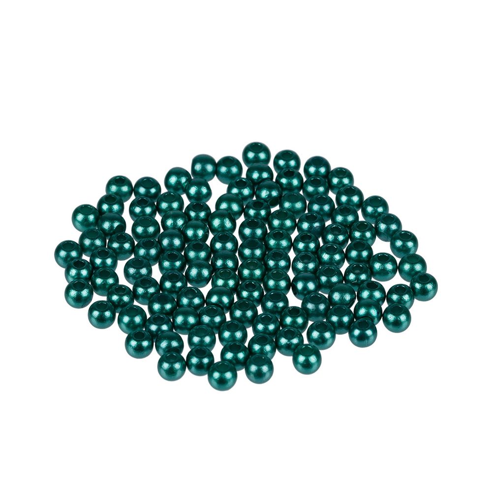 Бусины пластик 4 мм, 100 ±5 шт, №45 зелено-голубой, Zlatka PB