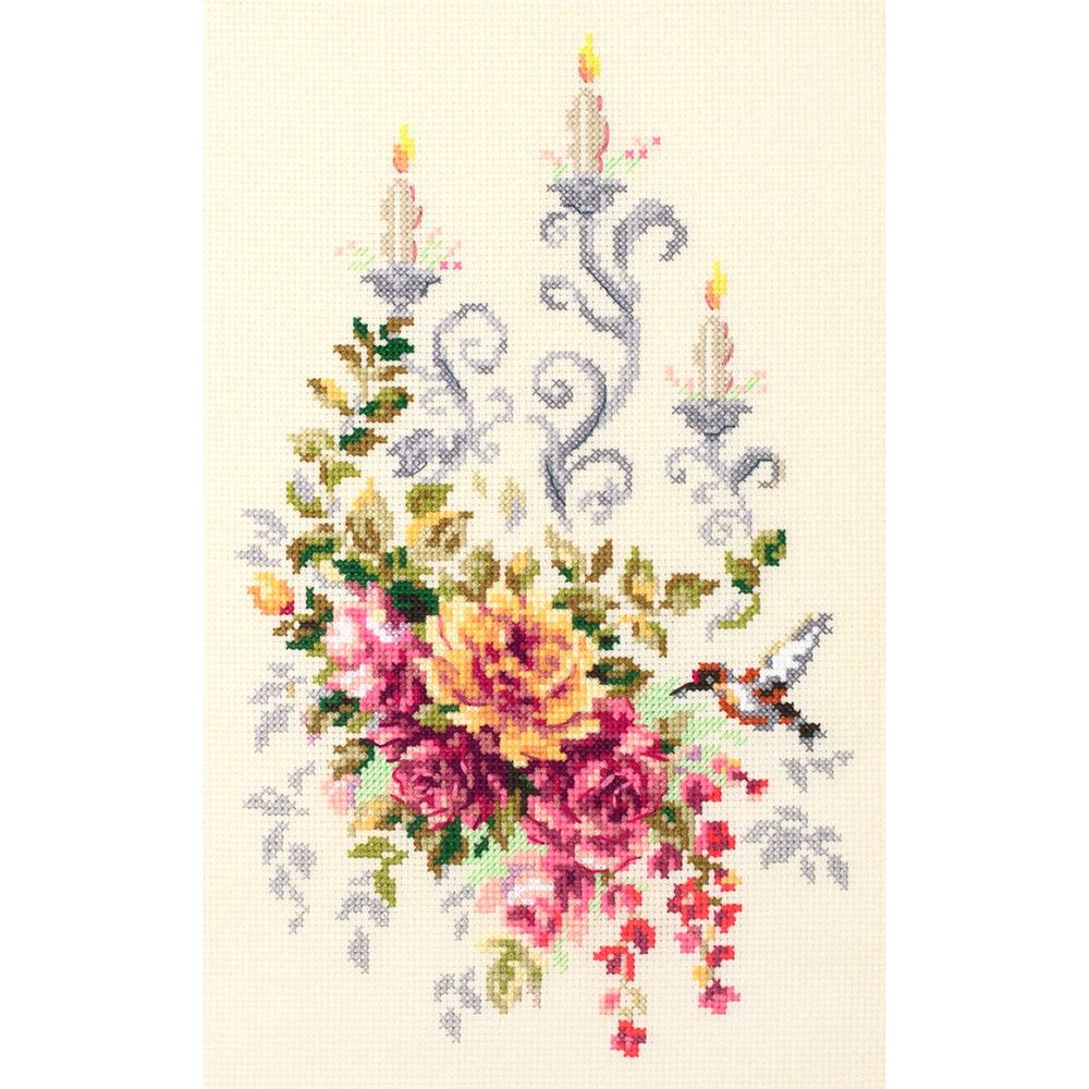 Набор для вышивания нитками Чудесная игла, Праздничный этюд 17х27см