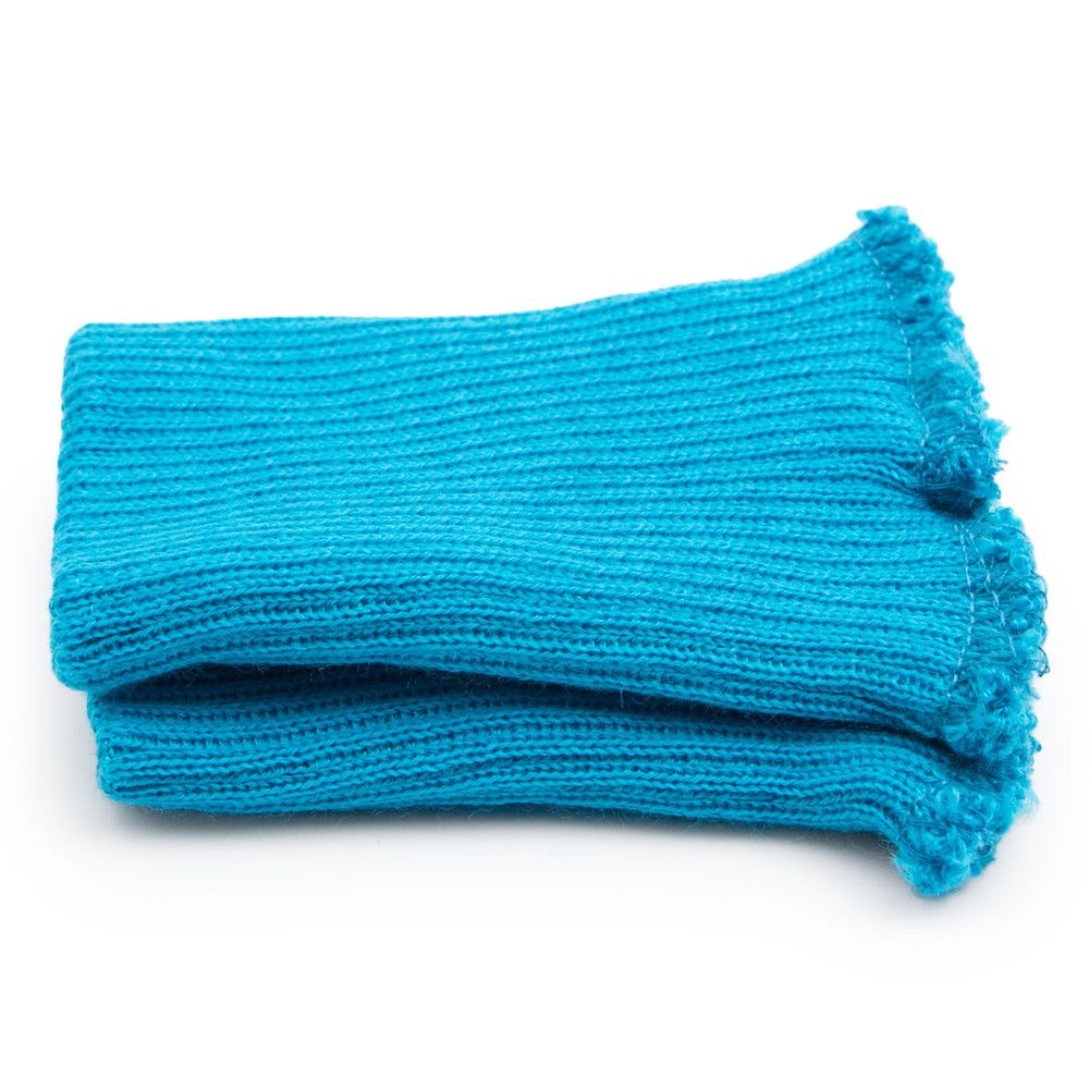 Манжеты трикотажные 6.5х9.5 см, 1 пара, тонкие, 074 бирюза