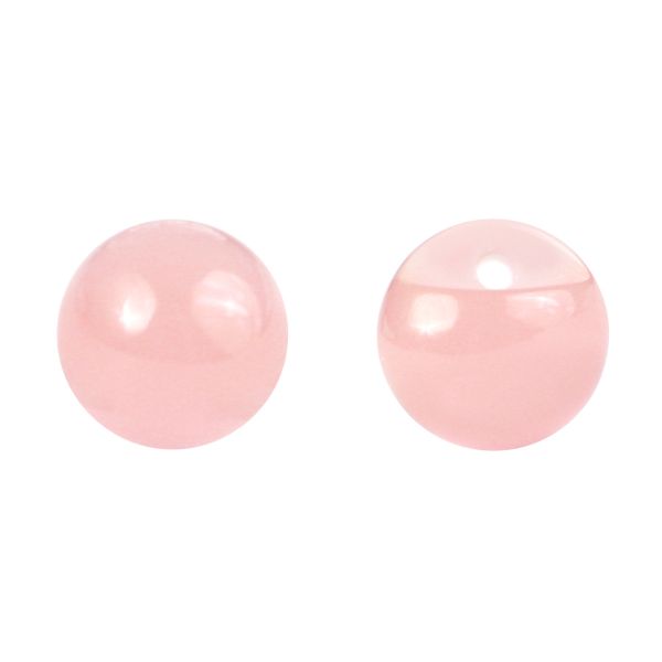 Пуговицы на ножке под камень из смолы 11мм (розовый кварц), 100 шт