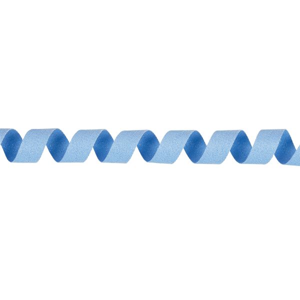 Тесьма (лента) киперная п/э с люрексом 20 мм / 50 метров, голубой-серебристый/blue-silver, Gamma TPTL-20