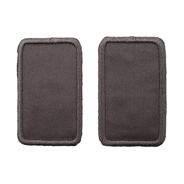 Термоаппликация Прямоугольник 5,5х2,5см, уп. 2 шт, цв.серый