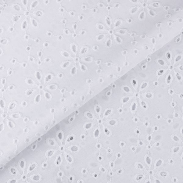 Ткань шитьё (прошва) 285 г/м², 140 см / 10 метров, белый, Gamma YFAS-3670