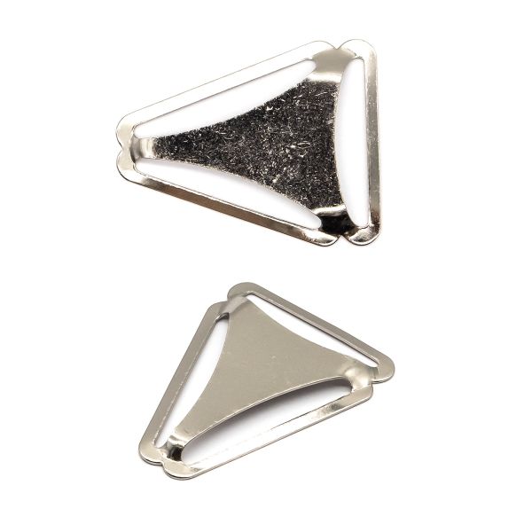 Рамка-треугольник метал. 33 мм никель, 62498, 10 шт