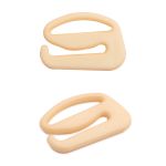 Крючки для бюстгальтера пластик 15.0 мм, C180 телесный, 100 шт