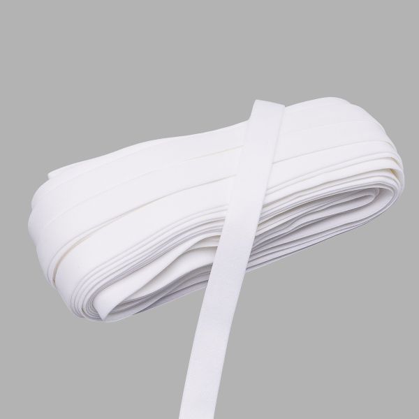 Резинка бельевая (бретелечная) 18.0 мм / 25 метров, белый, S090295