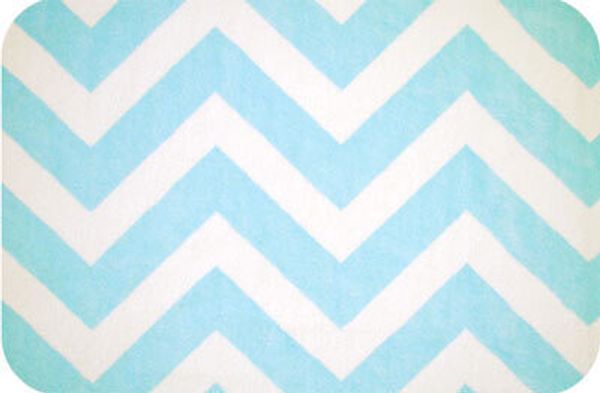 Плюш (ткань) Peppy Chevrons&Zigzags Cuddle 440 г/м², 48х48 см, CP-2900-5 Turquoise/Snow