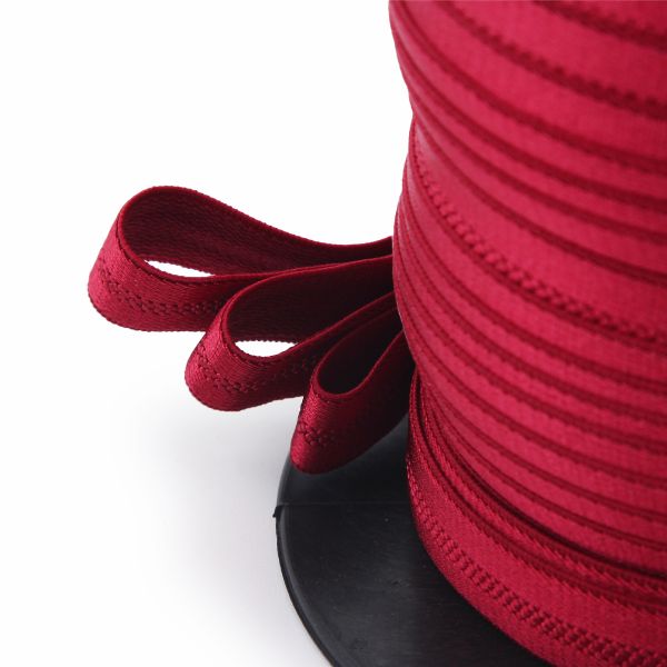 Резинка бельевая (бретелечная) 15.0 мм / 50 метров, бордовый, (ML207.015)