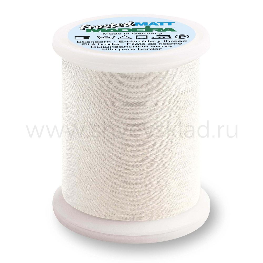 Нитки вышивальные супер матовые Madeira Frosted Matt №40, 500 м, цв. 7661, 9848, 1 катушка