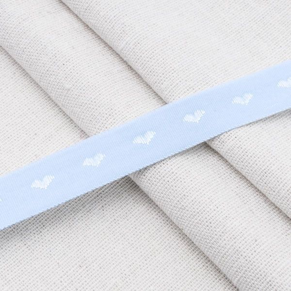 Резинка бельевая (окантовочная) 15.0 мм / 50 метров, тканая, бледно-голубой, ML124015/99/1