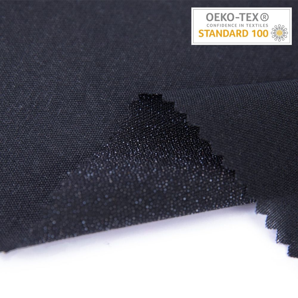 Дублерин эластичный точечный 45 г/м², 150 см / рул. 50 метров, черный, G-93eht Gamma