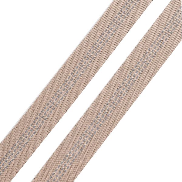 Стропа (ременная лента) 24 мм / 45.72 метра, [25.10 г/пог.м], со светоотражающими полосками, 03 бежевый, 3Al355