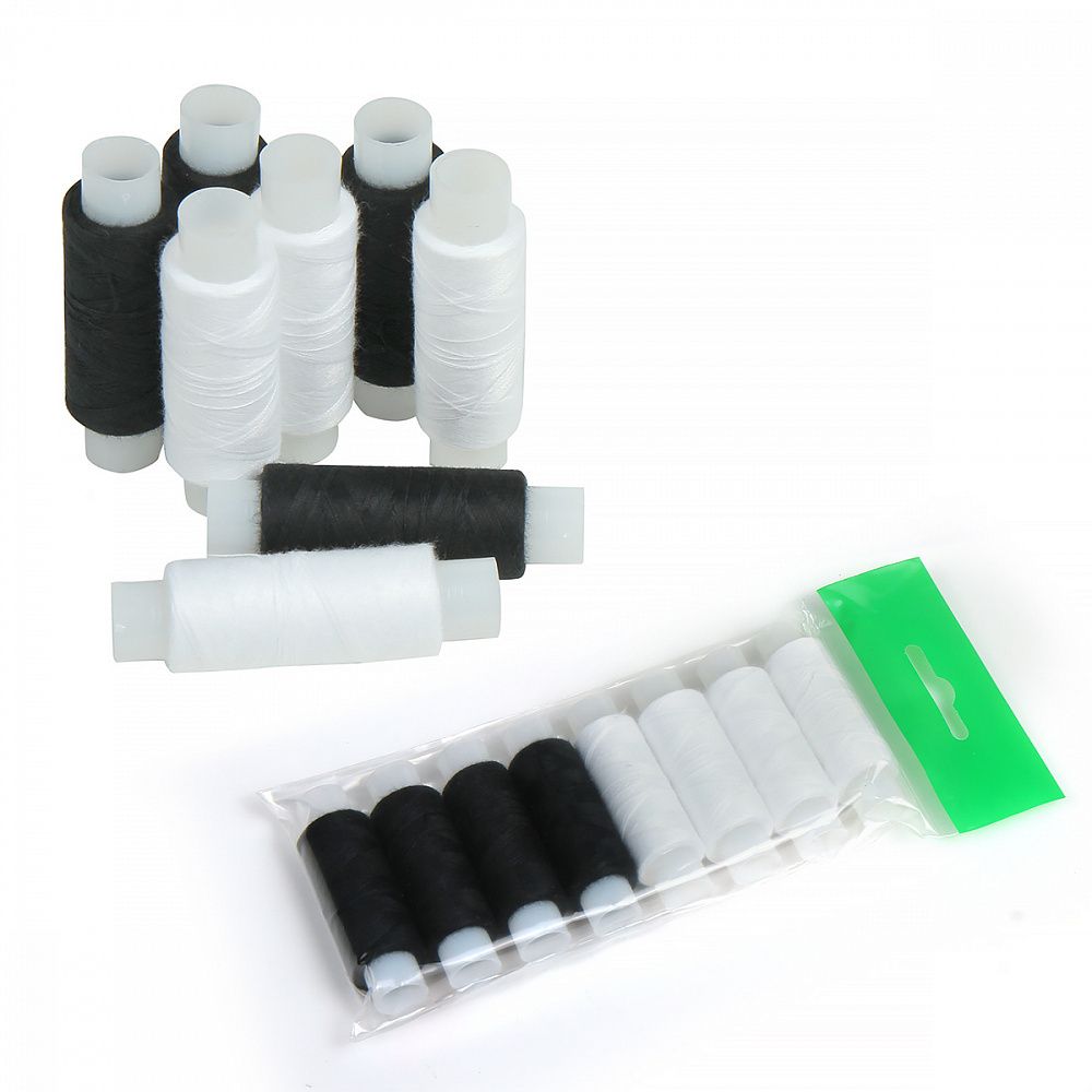 Швейные нитки (набор) ПНК им.Кирова 50/2, 150 м / 8 кат., ч/б, ассорти