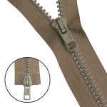 Молния трактор Arta Т6 (6 мм) 2 зам., разъем., 75 см, цв. 110 фисташковый, уп.5 шт